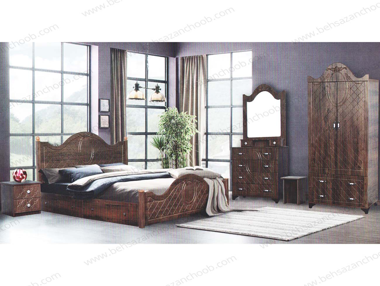 تخت خواب دونفره آرامش TD3031